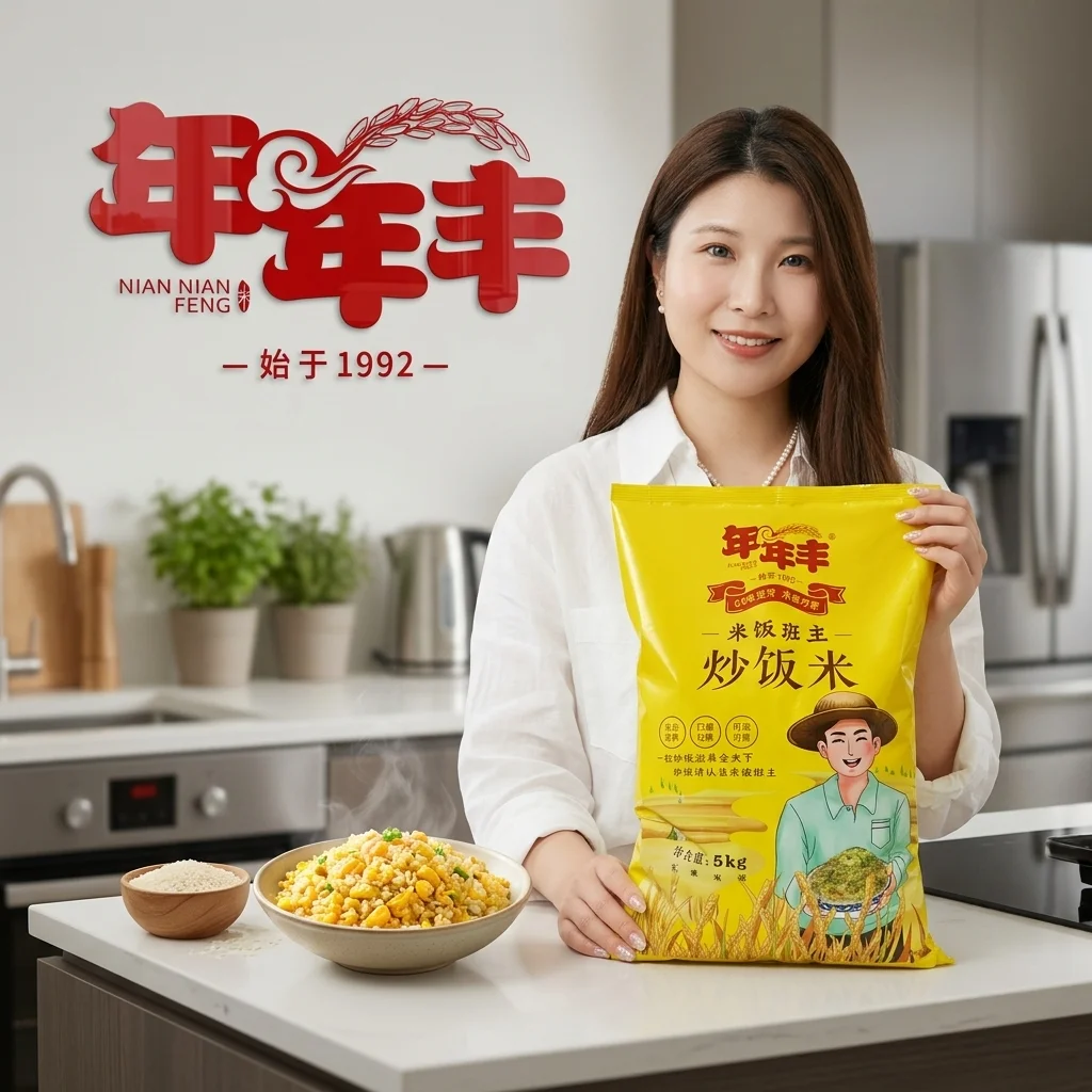 Fried rice special rice, for hotel restaurant catering commercial use, separate grains non-stick pot 5KG